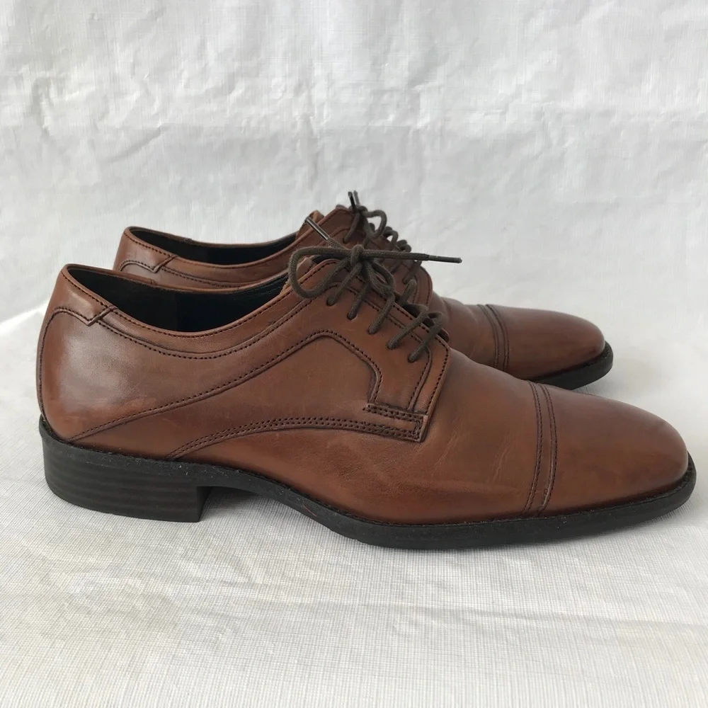 Johnston & Murphy Sheepskin Tabor Cap Toe Shoes